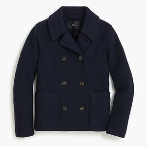 J. Crew Wool Peacoat in Navy
